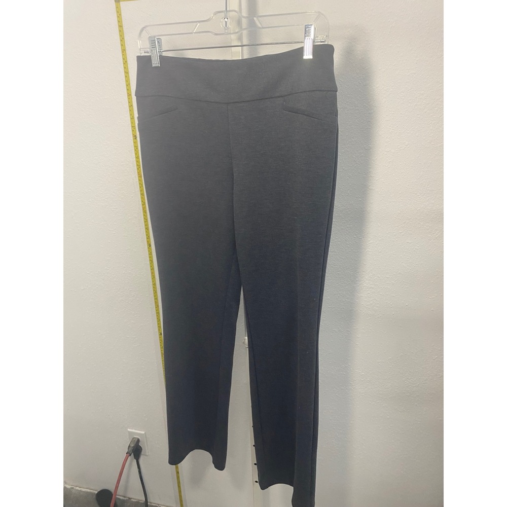 New‎ York & Company 7th Avenue Dress Pants Charcoal Gray Petite Medium Straight